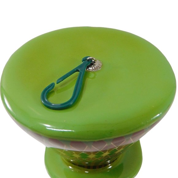 Disney Alice in Wonderland Mad Hatter Green Hat Christmas Ornament 4" - Picture 8 of 10